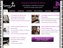 Tablet Screenshot of pianojet.com